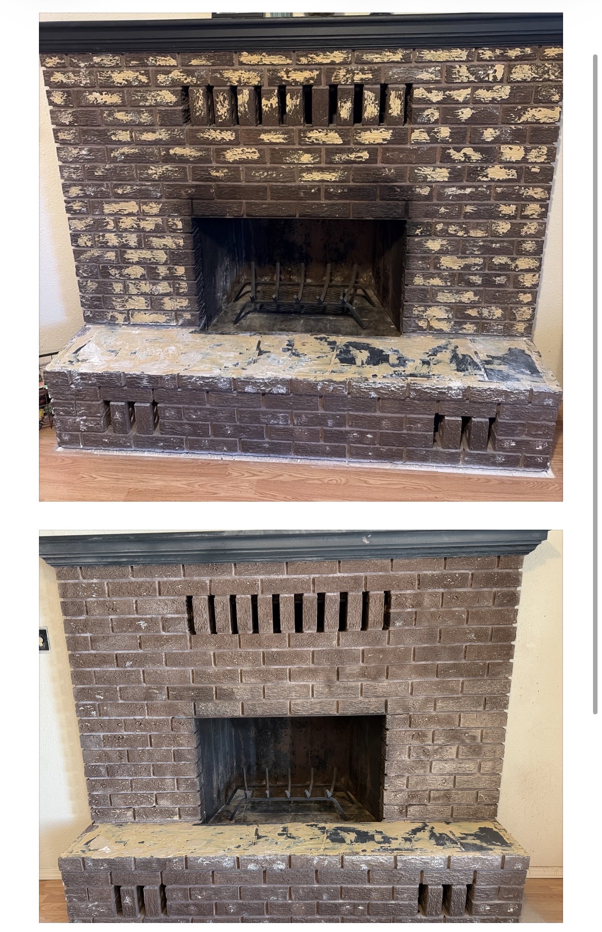 Strong adhesive removed from bricks by dry ice blasting